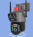 IP WIFI PTZ Camera 2 Lens Outdoor 4mp Color Night Vision With V380 Pro App