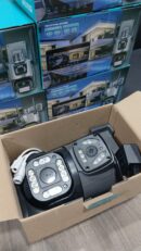IP WIFI PTZ Camera 2 Lens Outdoor 4mp Color Night Vision With V380 Pro App