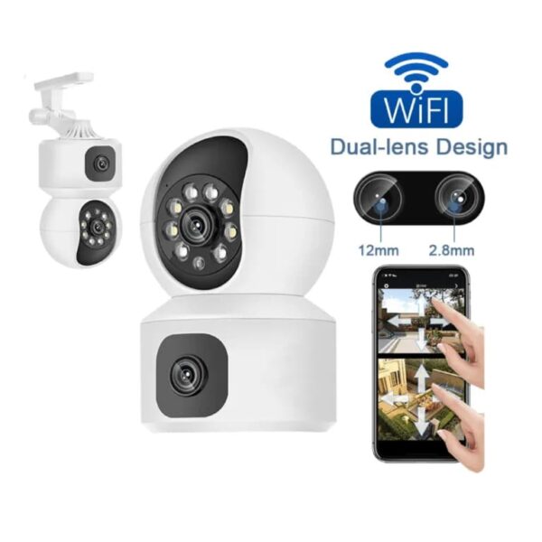 V380 Dual Lense Wifi Smart Indoor Pan/Tilt Camera 2MP