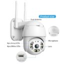 Wifi Outdoor PTZ Camera with Colored Night Vision Ip66 5x with 10 led lights