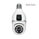 Mini PTZ Bulb Camera Dual Lens full HD with Bulb E27 Socket v380